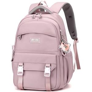Clufar Zaino Scuola Superiore Ragazza Zaino Scuola Elementare Bambina Impermeabile Zaini Media Casual Zainetto Porta PC College per College Casual Daypacks,Viola