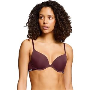 PUMA Pushup Bra Reggiseno Push up, Rubino Shimmer, 2B Donna