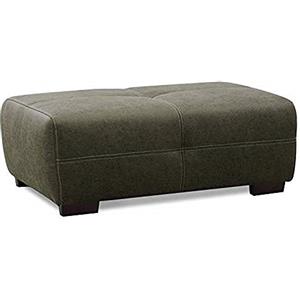 CAVADORE Mavericco/XXL - Pouf imbottito in similpelle, design moderno, adatto a divano grande e sofa angolare Mavericco, 108 x 71 x 41 cm, colore verde scuro