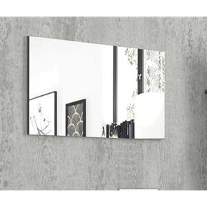 Dmora Specchio Alessio, Specchio da Bagno, 100% Made in Italy, cm 80x2h60, Cemento