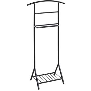 HAKU Möbel Cameriere da uomo nero, metallo - Dim. L 45 cm x A 101 cm x P 26 cm, Stile Moderno