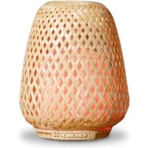 ZEN ARÔME Zen'Arôme SC21-25S Oli Essenziali ad ultrasuoni Olaki (Fino a 40 m²) -Diffusore a Freddo per aromaterapia-Design Artigianale Zen in bambù Intrecciato-Illuminazione Parametrabile, Legno