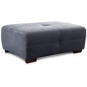 CAVADORE Mavericco - Sgabello XXL per divano dal design moderno, abbinato al divano grande e al divano angolare Mavericco, 108 x 71 x 41 cm (L x A x P), in microfibra colore grigio