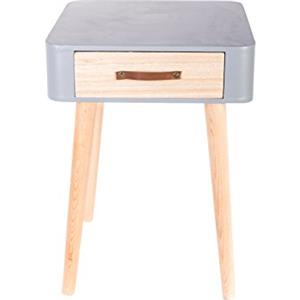 HOME DECO FACTORY Comodino Scandinavo, Grigio