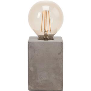 Eglo Lampada da tavolo Prestwick, Lampada da scrivania a uno luce vintage, industriale, retrò, Abat-jour in calcestruzzo color grigio, Lampada con interruttore, attacco E27