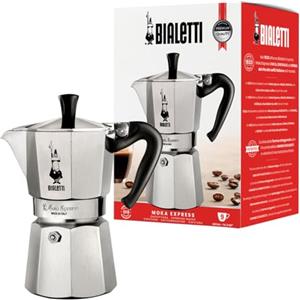 Bialetti Caffettiera da caffè Bialetti Moka Express in alluminio (9 tazze), 420 ml, argento