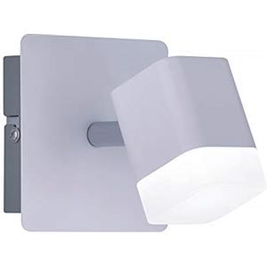 RL LIVE YOUR LIGHT Reality Leuchten Roubaix - Faretto da parete in metallo, 4 W, colore: Bianco