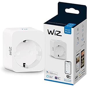 WiZ Smart Plug Wi-Fi, Controllo tramite app o Controllo Vocale (Alexa, Apple HomeKit, Google Home)