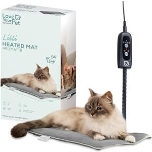Beurer Love Your Pet Tappetino riscaldante "Lilli" per Cani e Gatti, taglia S, con Timer, termoforo piccolo per animali domestici, lavabile a 30 °C, resistente ai graffi e impermeabile, 41 x 34 cm