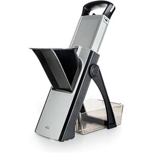 Lacor - 60860 - Mandolino Vertical Plus, Lama in Acciaio Inox, Senza BPA, Misure: 31x41 cm, 4 Tipi di Taglio, Pieghevole