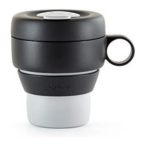 Lékué Tazza Per Tè e Caffè In Polipropilene, Grigio, 1 Unità, Confezione da 1, 350 ml