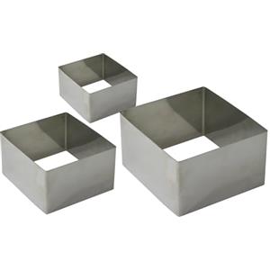 Zenker Fackelmann Coppapasta Quadrati 3 dimensioni, Acciaio, Argento