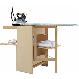 Foppapedretti Lo Stiro Mobile con Asse da Stiro a Scomparsa, Naturale