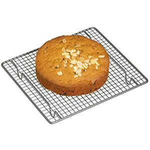 Master Class MasterClass Cremagliera di raffreddamento, cremagliera di raffreddamento per torte con rivestimento antiaderente, con manicotti, robusta in acciaio al carbonio, 23x26cm