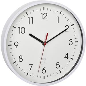 TFA Dostmann Orologio analogico da parete, 60.3550.02, radiocontrollato, analogico, per ufficio, casa, regalo, 245 x 42 x 245mm, bianco