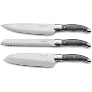 Lou laguiole Tradition XL - Set di 3 coltelli da cucina