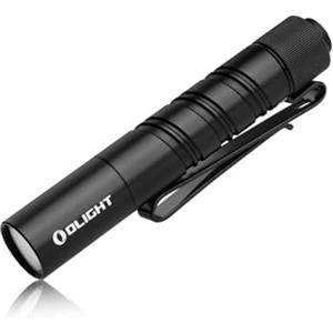 OLIGHT I3T 2 Mini Torcia LED 200 Lumen 62m Range, Piccola Torcia Portachiavi con Interruttore di Shiusura, Luce Portatile Impermeabile IPX8, per il Campeggio all'aperto(Nero)