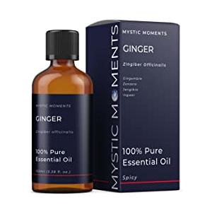 Mystic Moments | Olio essenziale di zenzero 100 ml - olio puro e naturale per diffusori, aromaterapia e massaggio miscele senza OGM vegano