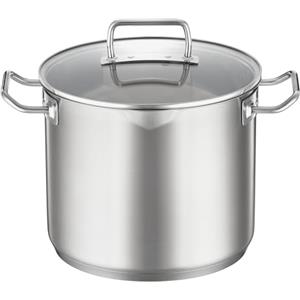 RÖSLE EXPERTISO Pentola per verdure e zuppe, pentola universale di ottima qualità in acciaio inossidabile 18/10, 24 cm, coperchio in vetro, scala graduata interna, lavabile in lavastoviglie