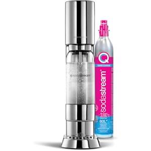 SodaStream Gasatore Enso Realizzato con acciaio inox dal design elegante include un cilindro di Co2 e Bottiglia lavabile in lavastovilgie