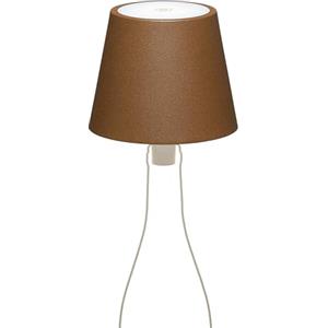 LA VILLE LUMIÈRE MarieB Lampada LED Wireless, Ricaricabile e Dimmerabile, Abat-Jour per Interno/Esterno, 48h Autonomia, 3 Temperature di Luce, Alluminio, Single, LVL (Mineral Corten)