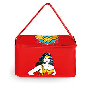Excelsa Wonder Woman Borsa Termica Porta Pranzo, Rosso, 7 Litri
