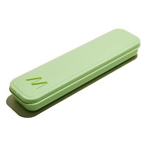 Muitomas, Set di Posate Portatile, Kit Completo di Posate per Pranzi Fuori Casa, con Custodia Compatta Facile da Trasportare in Viaggi e Ufficio, Colore Verde Salvia