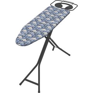 COLOMBO Asse da Stiro JUPITER 120x40 cm - Regolabile in Altezza 6 Posizioni fino a 95 cm, Porta Caldaia con Barra Portagrucce, Foderina 100% Cotone Biologico, Struttura Robusta Ø28 mm, Made in Italy