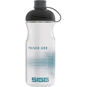 SIGG - Borraccia per bicicletta - Pulsar trasparente - schiacciabile - lavabile in lavastoviglie - leggero - a prova di perdite - senza BPA - Accessori per sport e bicicletta - trasparente - 0,6 l