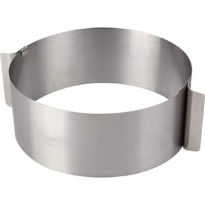 Dr. Oetker Varino Anello per Torta 16-30 cm, Acciaio Inossidabile, Argento, 16 cm