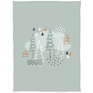 Herding babybest Nordic Forest - Coperta in microfibra, 75 x 100 cm, 100% poliestere, colore: Verde