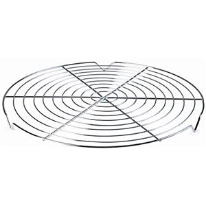 Lacor - 66916 - Chrome-Plated Steel Cooling Grid, Circular Grid, Ideal for Leaving Dessert Rest, Diameter 28 x 2 cm, Grey