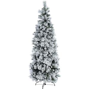 KONTE.DESIGN Albero di Natale, PRAGA Slim innevato, 210 cm