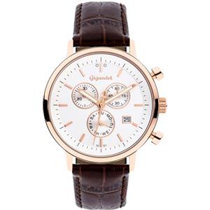 Gigandet Orologio Analogico al Quarzo Giapponese Unisex-Adulto con Cinturino in Pelle 12VNAG6NE/006