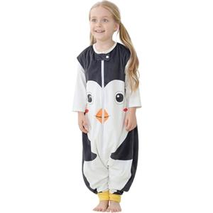 HAHASHOW Sacco Nanna con piedini Bambini Carini animali Sacco Nanna Invernale con gambe 1-3 Anni, Pinguino