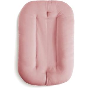 Snuggle Me® Nido Neonato (0-9 mesi) - Lettino Cotone Biologico di Alta Qualità con Imbottitura in Fiberfill, Lavabile al 100% in Lavatrice e Dotato di Borsa da Viaggio, Lounger (Gumdrop)