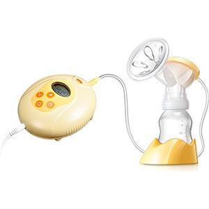 KINYO tiralatte elettrico, tiralatte elettrico professionale portatile con lo design super quite, Hermano tiralatte silicone con Allattamento con biberon e massaggio al seno