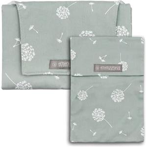 Mimuselina Set Fasciatoio Portatile Neonato e Porta Pannolini | Fasciatoio Impermeabile Pieghevole in 100% Cotone OEKO-TEX | Accessori Neonato per Passeggiate o Viaggi | Fatto a Mano in Spagna