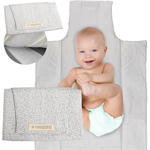 MIMUSELINA Fasciatoio Portatile Neonato | Fasciatoio da Viaggio Pieghevole, Impermeabile e Leggero | Esterno 100% Cotone, Senza BPA | Ideale come Regalo Neonato | Fatto a Mano in Spagna