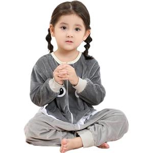 HAHASHOW Sacco Nanna con piedini Bambini Carini animali Sacco Nanna Invernale con gambe a maniche lunghe 3-5 Anni, Squalo