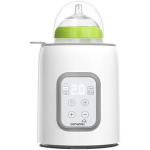 GROWNSY Scaldabiberon 10-in-1 Veloce con Timer per Latte Materno o Formula, Controllo Preciso della Temperatura, Funzioni di Scongelamento, Sterilizzazione, Mantenimento Caldo e Riscaldamento Pappe