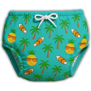 HOMYBABY® Costume da bagno pannolini lavabili riutilizzabili per neonati, mutandine da bagno a partire dai 6 mesi, pannolini da bagno per bambini lavabili (ananas, 12 - 24 mesi)