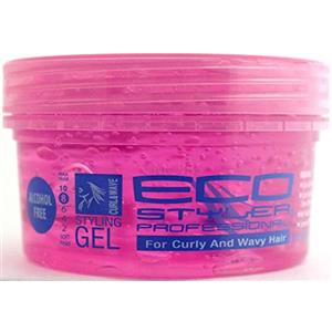 ECOCO Eco Professional Curl & Wave Styling Gel Tenuta Salda Tutti i Tipi di Capelli 8 Oz Rosa