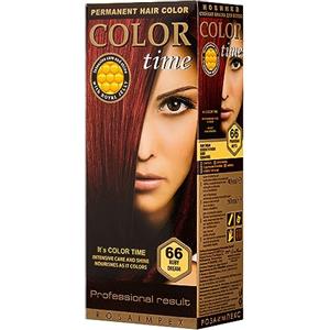 COLOR TIME | Tinta Permanente in Gel Colore Sogno di Rubino 66 | Arricchita con Gelatina Reale e Vitamina C | Colorazione Permanente per Capelli | Copre i Capelli Bianchi | 100 ML