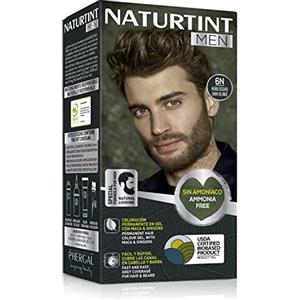 Naturtint Men Biobased | Colorazione Permanente per Uomo Senza Ammoniaca | 100% Copertura dei Capelli Bianchi | Ingredienti Naturali | 6N Biondo Scuro | 170 ml