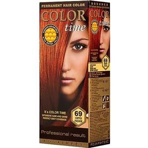 COLOR TIME | Tinta Permanente in Gel Colore Rame Passione 69 | Arricchita con Gelatina Reale e Vitamina C | Colorazione Permanente per Capelli | Copre i Capelli Bianchi | 100 ML