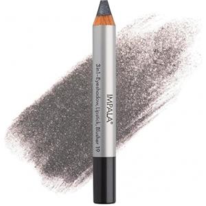 Impala Matita Jumbo 3 in 1 | Colore 19 grigio Scuro Metallizzato | Ombretto, Rossetto e Blush | Texture Liscia e di Lunga Durata | Colore Intenso