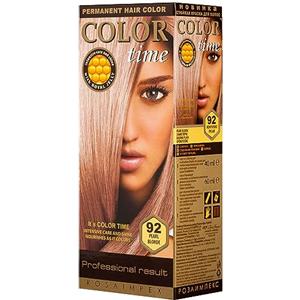 COLOR TIME | Tinta Permanente in Gel Colore Biondo Perla 92 | Arricchita con Gelatina Reale e Vitamina C | Colorazione Permanente per Capelli | Copre i Capelli Bianchi | 100 ML