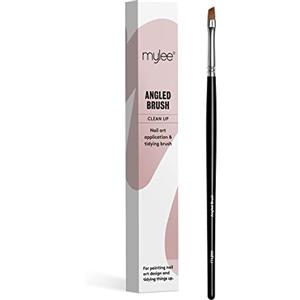 Mylee Pennello Angolato per Nail Art Gel e Applicazione Smalto. Strumento per Manicure di Qualità Professionale, Ideale per l'Uso a Casa o in Salone