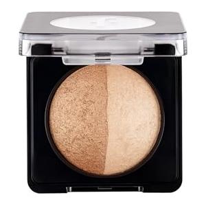 Flormar Polvere rossore al forno - Blush altamente pigmentato con luccichio naturale - Blush a lunga durata per tutte le pelli - Texture morbida e doppio oro